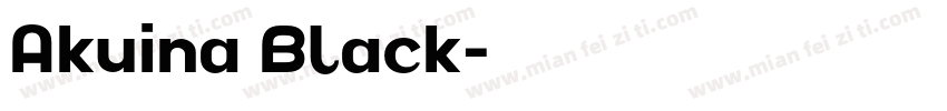 Akuina Black字体转换